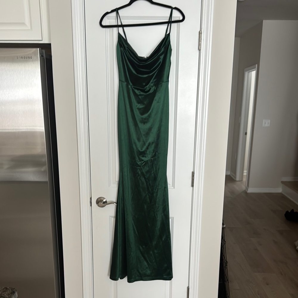 Windsor Green Slip Maxi Dress Spaghetti Strap